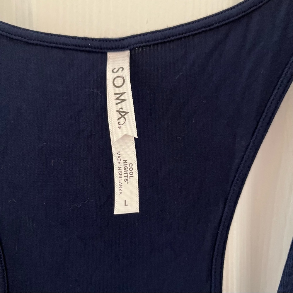 Soma Dark Blue Sleep Tank Top - Picture 3 of 4